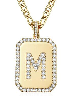 14K Gold Personalized Initial Necklace for Him & Her - Custom Name Jewelry